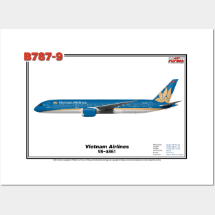 Boeing B787-9 - Vietnam Airlines (Art Print) Posters and Art